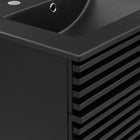 Modway - Render 24" Vanette de salle de bain - Noir noir-Étagère de rangement réglable