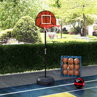 Soozier – Panier et support de basketball avec cible magnétique et fléchettes-Hauteurs réglables pour tous les âges 
