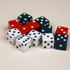 Learning Advantage - Jeu de dés à points rouges, verts et blancs-Les dés de 5/8" peuvent être utilisés pour explorer la résolution de problèmes tels que les concepts numériques, les opérations, les probabilités, les statistiques, la pré-algèbre et plus encore