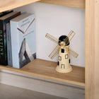 HOMCOM - Bureau d'ordinateur style nordique - 43,25 po L x 27,5 po l x 54,75 po H - couleur chêne-Assemblage requis