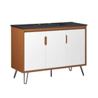 Modway - Energize 48" Vanette de salle de bain - Noir blanc cerise-Vanité de salle de bain moderne du milieu du siècle