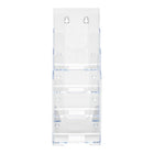Présentoir DocuHolder - 4 compartiments - transparent - format dépliant (77701)-En plastique transparent durable
