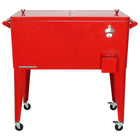 Permasteel - Glacière de patio 80 pintes - Rouge-80 QT Rolling Patio Cooler