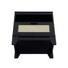 Manhattan Comfort - Table de nuit Sheridan 54,9 cm style mid-century moderne - Noir-Garantie limitée du fabricant de 30 jours