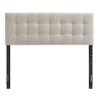 Modway - Lily Rembourré Tête de lit King Size, Gris colombe-Cinq positions de montée