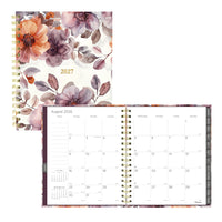 Blueline - Agenda Mensuel - 9 1/4 po H x 7 1/4 po l - Motif Floral - Anglais-17 mois, d’août à décembre