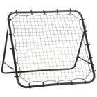 Homcom - Filet De Rebond Pour Entraînement Au Football, Cible De Renvoi - Noir-Tubes en acier de haute qualité avec revêtement en poudre pour une durabilité accrue  