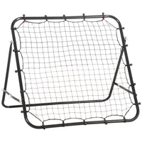 Homcom - Filet De Rebond Pour Entraînement Au Football, Cible De Renvoi - Noir-Tubes en acier de haute qualité avec revêtement en poudre pour une durabilité accrue  