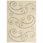 Modway - Jubilant Pousse à la Vigne Défilante Tapis de 5 pi l x 8 pi L - Crème et beige-Tapis de vigne défilante Sprout Area Shag