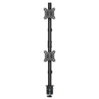 IntekView - MS200 Support de moniteur à double écran à montage sur poteau vertical-Construction en acier robuste pour des performances durables