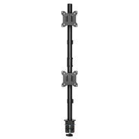 IntekView - MS200 Support de moniteur à double écran à montage sur poteau vertical-Construction en acier robuste pour des performances durables