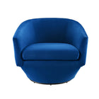 Modway - Series Performance Velvet Tissu Chaise pivotante - Marine-Capacité de poids : 330 lb
