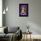 Frameworth - LeBron James Lakers de Los Angeles power slam - impression encadree - 38 po l x 26 po H-Impression encadree en grand format de qualite professionnelle representant LeBron James executant un puissant dunk - une piece d'art sportif visuellement spectaculaire