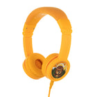 BuddyPhones Explore+ Casque - Jaune-Style de casque sur l'oreille pour les enfants avec SafeAudio