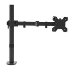 Kanto - Support de bureau pour moniteur simple - Clips de gestion des câbles - Noir-Convient à la plupart des écrans d'ordinateur de 17 à 34 po