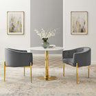 Modway - Savour Touffe Performance Velvet Chaises d’accent Ensemble de 2 - Gris-Velours de performance résistant aux taches