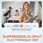 Delton - Casque Bluetooth sans fil ultraléger 90X avec réduction de bruit, noir-Notre casque sans fil pour ordinateur est doté de commandes intuitives pour une gestion simple des appels et de la musique.