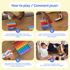 The Fidget Game - Le jeu de lecture des digrammes-Comprend 120 cartes de digrammes, 120 cartes de types de syllabes, 4 tapis fidget et 1 cahier téléchargeable