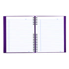 Blueline - Livre de notes NotePro à couverture rigide - 10,75 po L x 8,5 po H - Raisin - 300 pages-Onglets autocollants