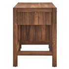 Modway - Capri Grains de bois de 49" Bureau - Noyer-Tiroirs à glissement complet