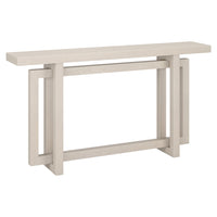 Hudson&Canal - Console Breslow 55" L - Aulne Blanc-Un design transitionnel moderne pour votre entrée, votre salon, votre bureau et plus encore