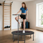 Soozier - Mini Trampoline D’Exercice 39 po, Rebondisseur Fitness Intérieur - Noir-Idéal pour les adultes, un excellent ajout à votre salle de sport à domicile    