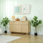 HOMCOM - Plantes artificielles 36 po avec 345 feuilles, lauriers réalistes - vert - lot de 2-Conception résistante aux UV, adaptée à la décoration intérieure et extérieure 