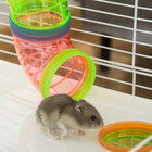 PawHut - Cage pour Hamster 5 Niveaux avec Système de Tunnels - Bleu Clair-Matériau : fil d'acier, PP, PS