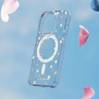 Ideal of Sweden - Coque transparente moyenne MagSafe pour iPhone 17e/16e/15/14/13 - Petit motif floral-Compatible avec les chargeurs sans fil IDEAL