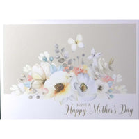 Rosedale - Cartes De Souhaits De La Fête Des Mères 5-1/2 po x 8 po / Enveloppes - Paquet De 12 - Florale-Cartes de souhaits qualité boutique