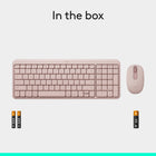 Logitech - Ensemble souris et clavier sans fil Bluetooth MK250 - Rose-9