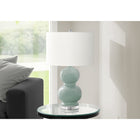 Monarch Specialties - Luminaire - 25 po H Lampe De Table - Céramique Bleue - Abat-Jour Ivoire / Crème - Contemporain - Moderne-L'interrupteur rotatif à trois voies peut accueillir une ampoule triphasée de 100 W (non incluse), ce qui permet de personnaliser l'éclairage pour créer l'ambiance voulue