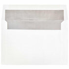 JAM Paper Enveloppes d'invitation A9 doublées d'aluminium - 5,75 x 8,75 po - Blanc avec feuille d'argent - paquet de 25-Quantité : 25 par paquet, Mail pour impressionner