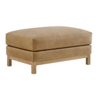 Modway - Roscoe Cuir végane Ottoman - Toast-Ottoman rectangulaire moderne
