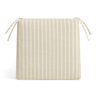 Modway - Jax Tissu Coussin de siège pour chaise à manger in Rayures d’avoine-Sangles d’angle attachées