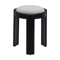 Zuo - Banjul Pouf - Gris brumeux-Bois de bouleau peint avec finition raffinée et durable