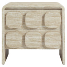 Modway - Toscana 2 tiroirs Table de chevet, Travertin-7