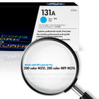 HP − Cartouche de toner LaserJet cyan 131A (CF211A)-Rendement en pages de la cartouche 131A (CF211A) de HP : environ 1 800 pages en cyan