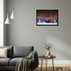 Edmonton Oilers 20x29 Conference Final Trophy - Toile encadree - 31" x 22"-Prêt à accrocher - livré entièrement assemblé