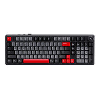Cybeart - Akula 99 Clavier De Jeu Sans Fil Tri-Mode Rgb Grand Format - Black-Clavier compact à 99 % avec 99 touches et molette de volume dédiée, offrant une connectivité triple (Bluetooth 5.1/sans fil 2,4 GHz et USB). Son cadre en ABS de haute qualité lui confère robustesse, stabilité, légèreté et élégance