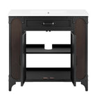 Modway - Steamforge 36" Vanette de salle de bain - Blanc Noir-8