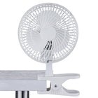 Ecohouzng - Ventilateur personnel réglable avec pince flexible – 6 po-Inclinez et faites pivoter facilement la tête du ventilateur pour diriger la brise fraîche dans n'importe quelle direction