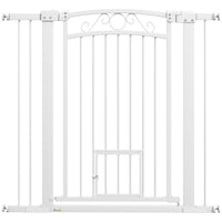 PawHut - Porte pour Chien à Traverser avec Petite Porte - 30"-41" L x 38" H-S'adapte aux ouvertures de 29,9 po à 40,9 po (76-104 cm), comprend deux kits d'extension