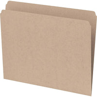 Staples - Chemises de classement recyclées, coupe droite, format lettre, sable naturel-Format lettre