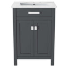 Modway - Laguna 24" Vanette de salle de bain - Gris blanc-Vanité de salle de bain moderne