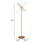 Zuo - Lampe sur pied Garza - Laiton-7