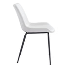 Zuo - Byron Chaise de salle à manger - Blanc - Ensemble de 2-Garantie limitée de 3 ans