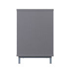 Manhattan Comfort - Ensemble de 2 cheminées modernes Brighton 60 po - Noir et gris-16 po L x 60 po l x 24 po H