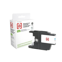 Staples - Cartouche d'encre Brother LC75C remise à neuf - rendement élevé - cyan-Compatible avec: Brother MFC-J280W, MFC-J425W, MFC-J430W, MFC-J435W, MFC-J625W, MFC-J825DW, MFC-J835DW, MFC-J5910DW, MFC-J6510DW, MFC-J6710DW, MFC-J6910DW