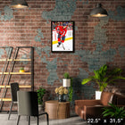 Dylan Strome Washington Capitals - Toile encadree - 22" x 31"-Sous licence officielle de la LNH et de l'AJLNH
